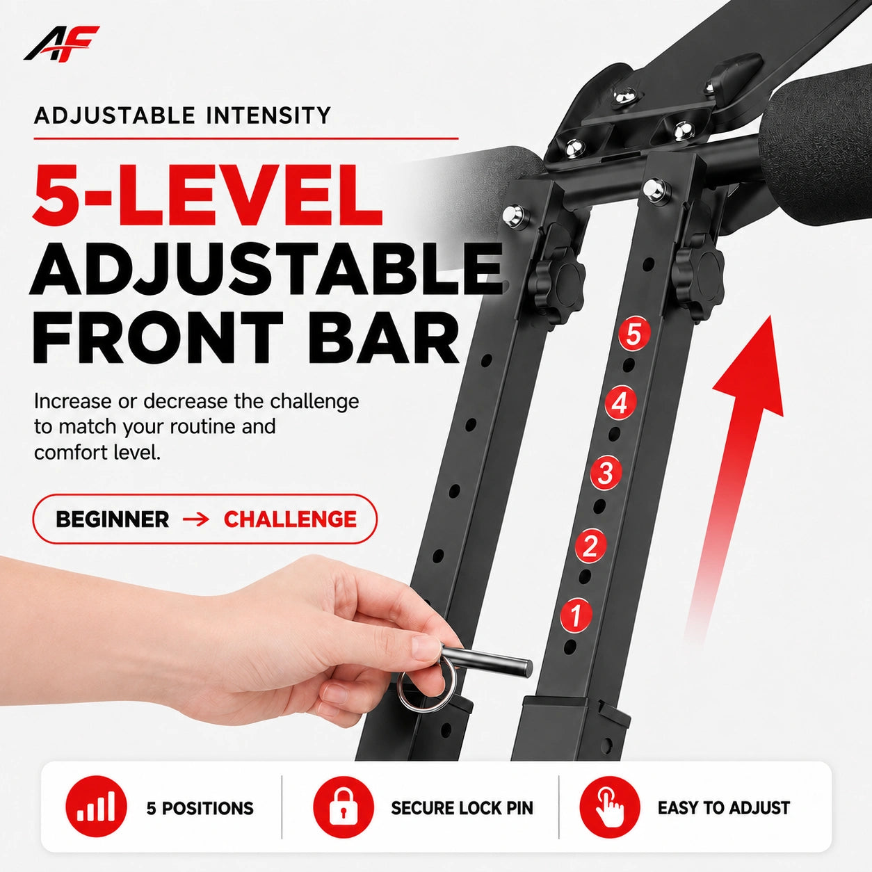 DualCore™ Dual-Track Ab Machine, Adjustable Core Trainer for Home Gym