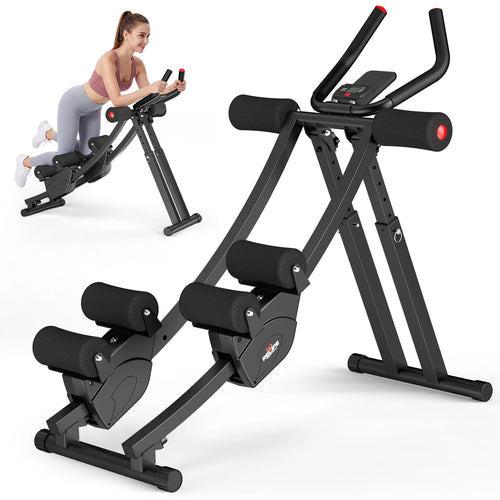 DualCore™ Dual-Track Ab Machine, Adjustable Core Trainer for Home Gym