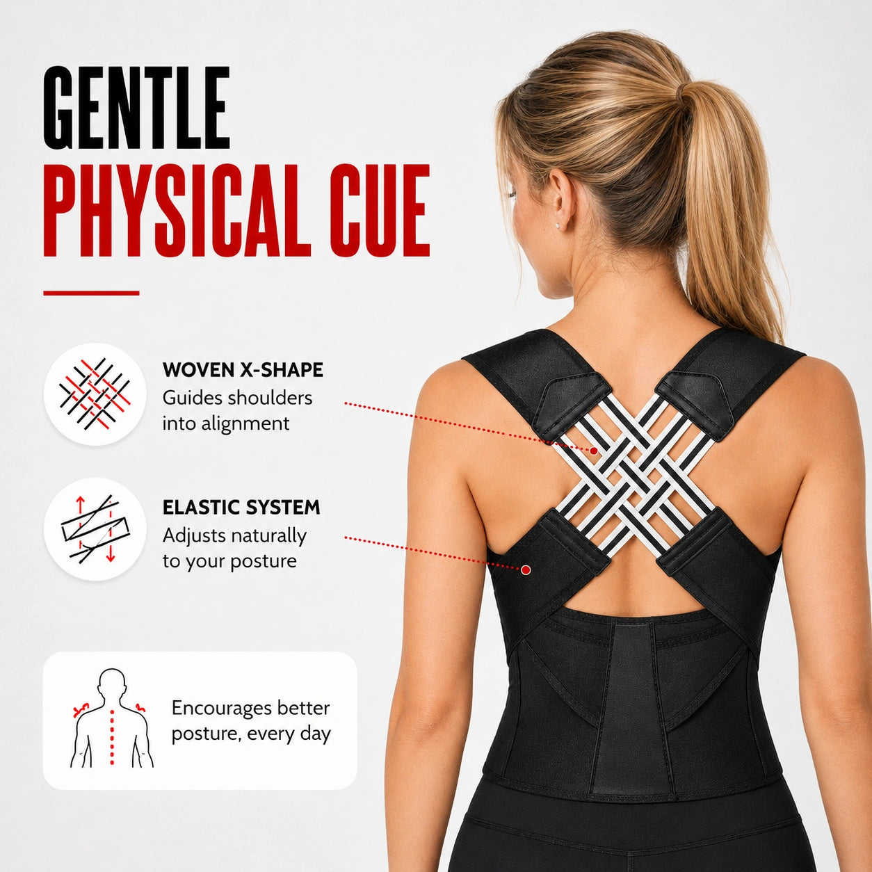 AlignFlex™ Posture Corrector Brace | Daily Posture Awareness Support