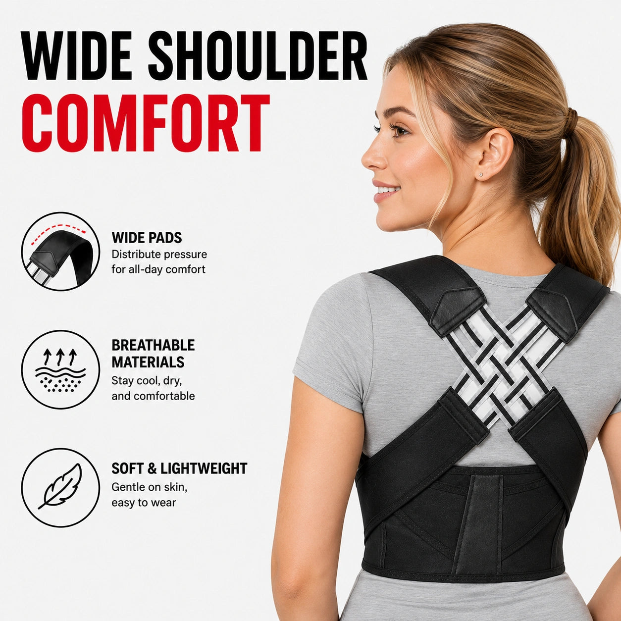 AlignFlex™ Posture Corrector Brace | Daily Posture Awareness Support