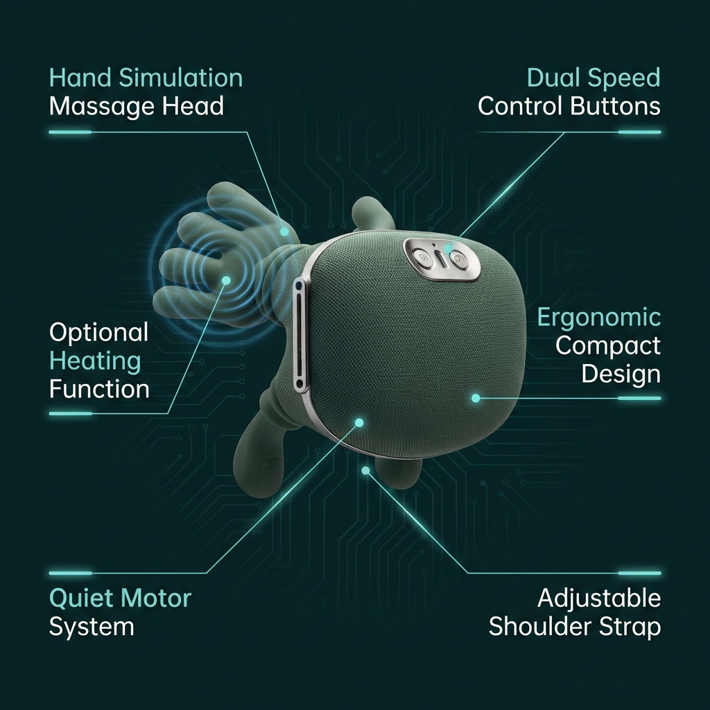 N7 Bionic Neck & Shoulder Massager ™ – 3 Mode Shiatsu Heat